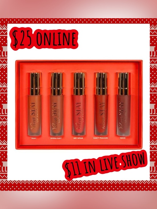 Beauty Creations Other - BEAUTY CREATIONS Los Angeles $30 • set of 5 • Red Desire Velvet stay lippies NEW